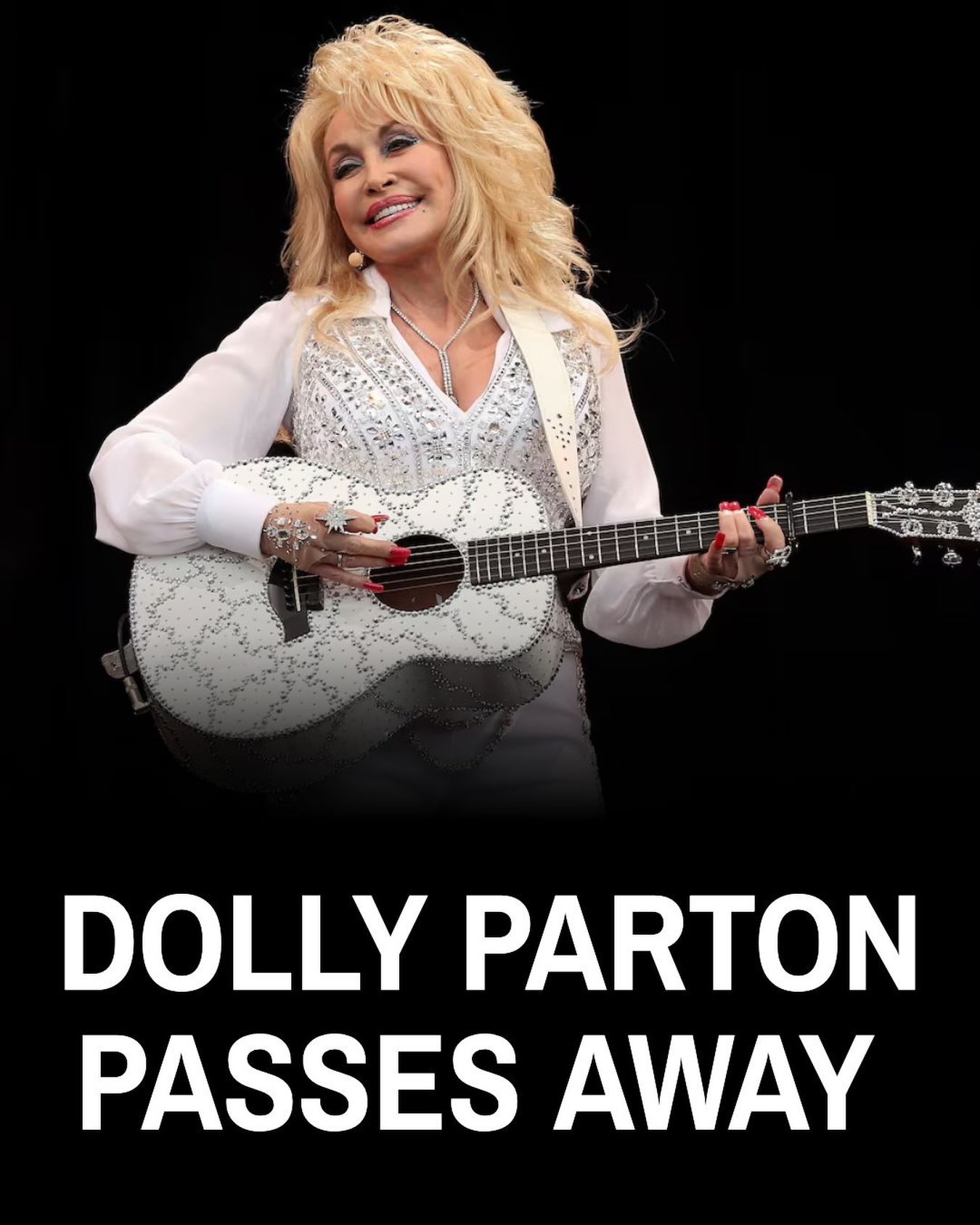 Dolly Parton has passed away aged 80. A true icon is gone. 💔

Dolly Parton’s music, generosity, humour and unmistakable presence touched generations of people around the world. Her legacy goes far beyond the songs she gave us — she leaves behind a body of work and a spirit that will continue to inspire for generations.

Rest in peace, Dolly. 🕊️